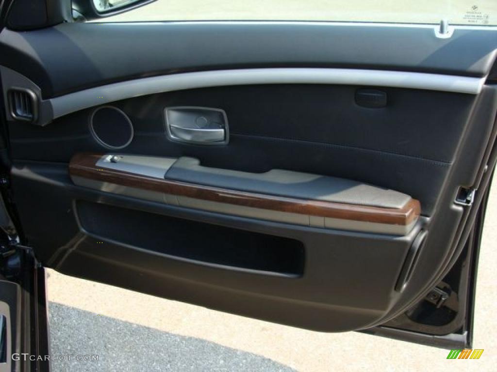 2007 7 Series 750Li Sedan - Black Sapphire Metallic / Black photo #10