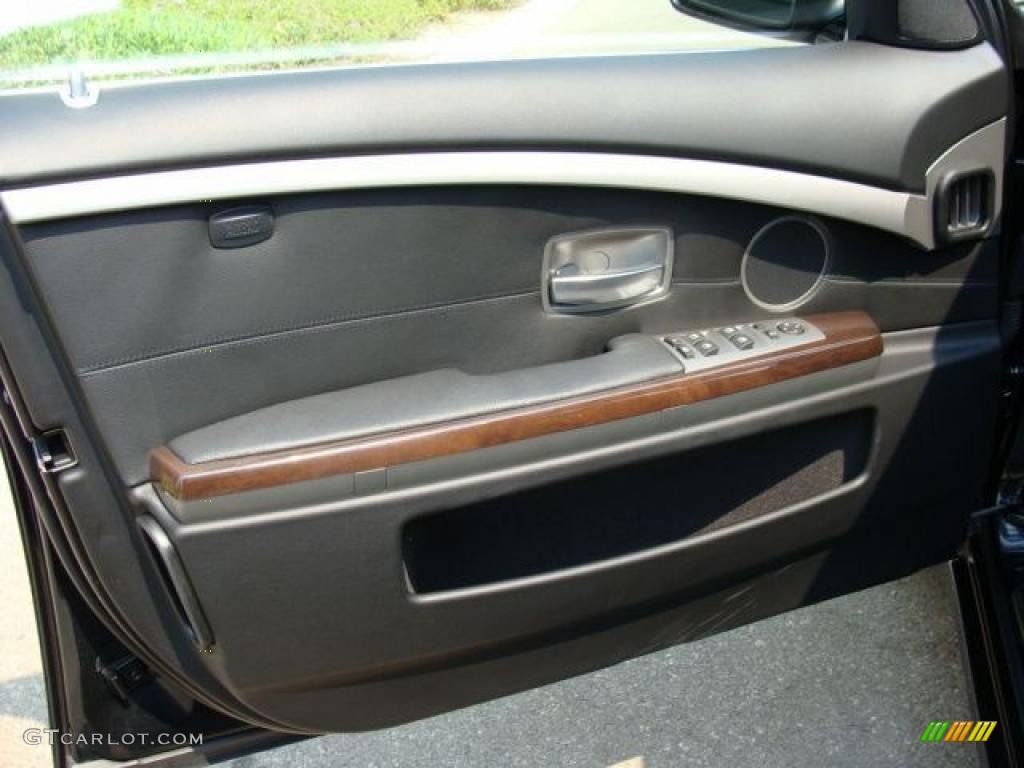 2007 7 Series 750Li Sedan - Black Sapphire Metallic / Black photo #14