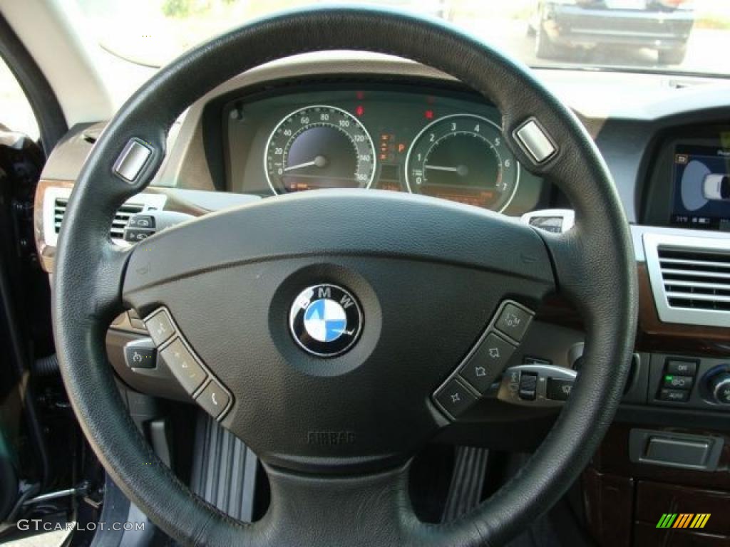 2007 7 Series 750Li Sedan - Black Sapphire Metallic / Black photo #15