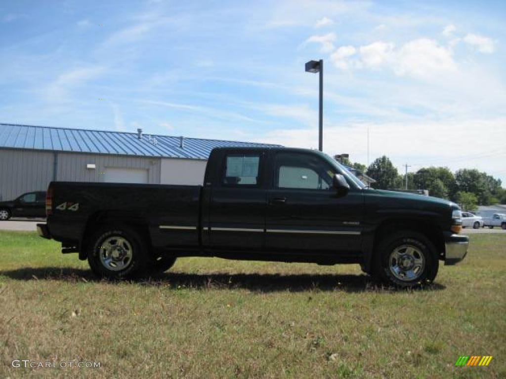 2002 Silverado 1500 Extended Cab 4x4 - Forest Green Metallic / Graphite Gray photo #4