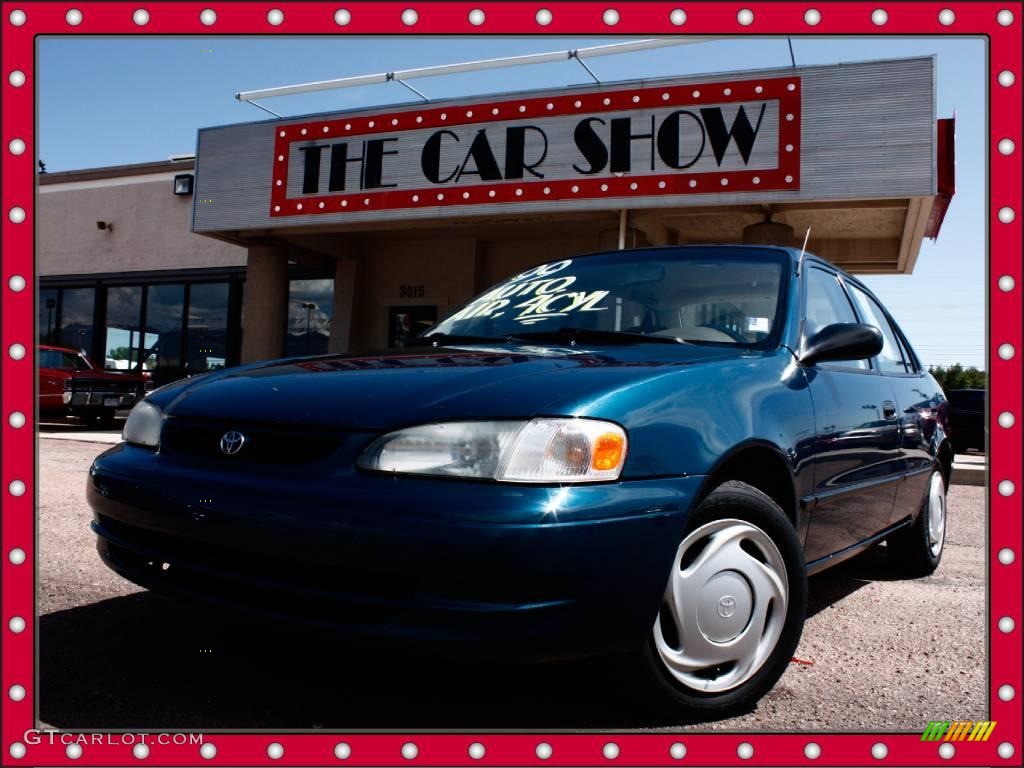 1999 Corolla CE - Aqua Blue Metallic / Pebble Beige photo #1