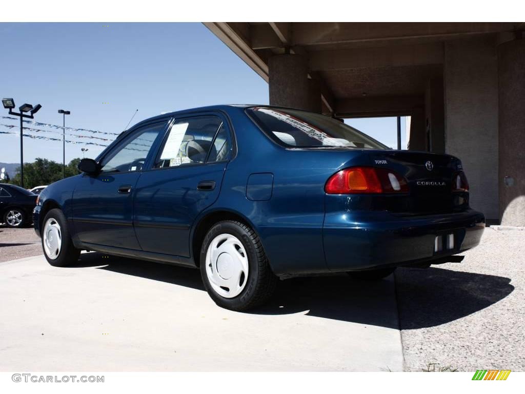 1999 Corolla CE - Aqua Blue Metallic / Pebble Beige photo #4