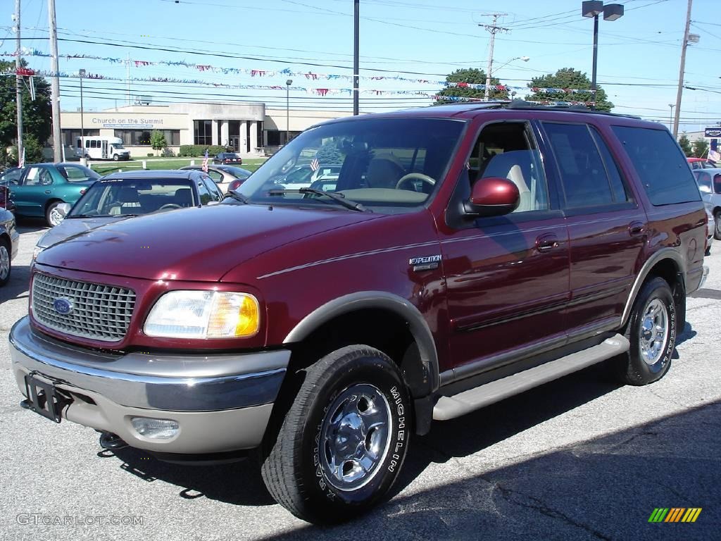 2001 Expedition Eddie Bauer 4x4 - Dark Toreador Red Metallic / Medium Parchment photo #1