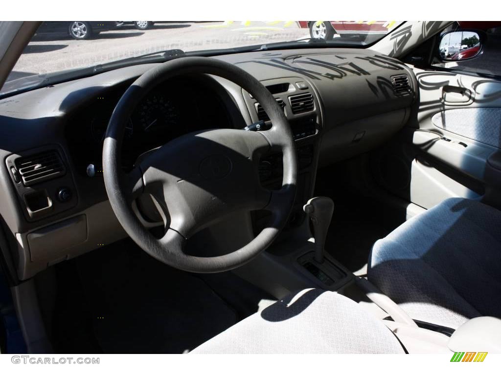 1999 Corolla CE - Aqua Blue Metallic / Pebble Beige photo #6