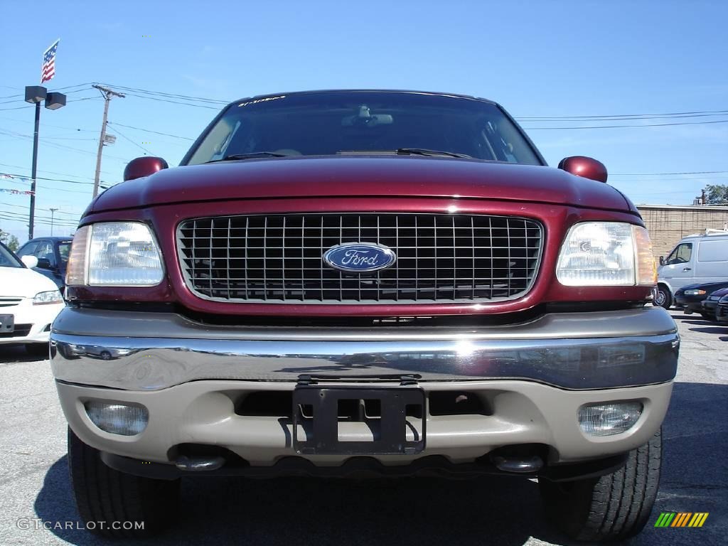 2001 Expedition Eddie Bauer 4x4 - Dark Toreador Red Metallic / Medium Parchment photo #3