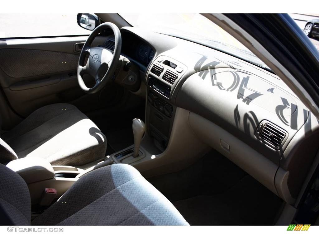 1999 Corolla CE - Aqua Blue Metallic / Pebble Beige photo #10