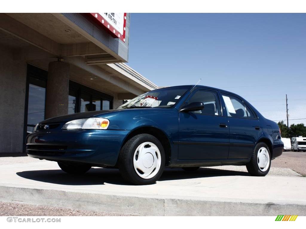 1999 Corolla CE - Aqua Blue Metallic / Pebble Beige photo #13