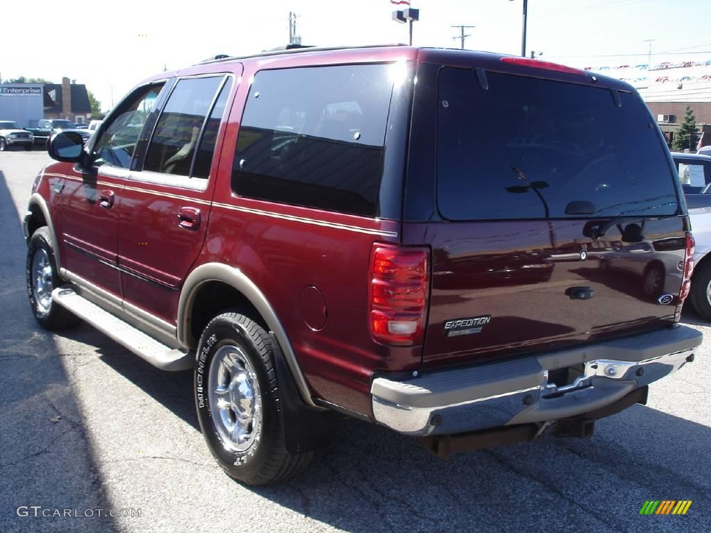 2001 Expedition Eddie Bauer 4x4 - Dark Toreador Red Metallic / Medium Parchment photo #8