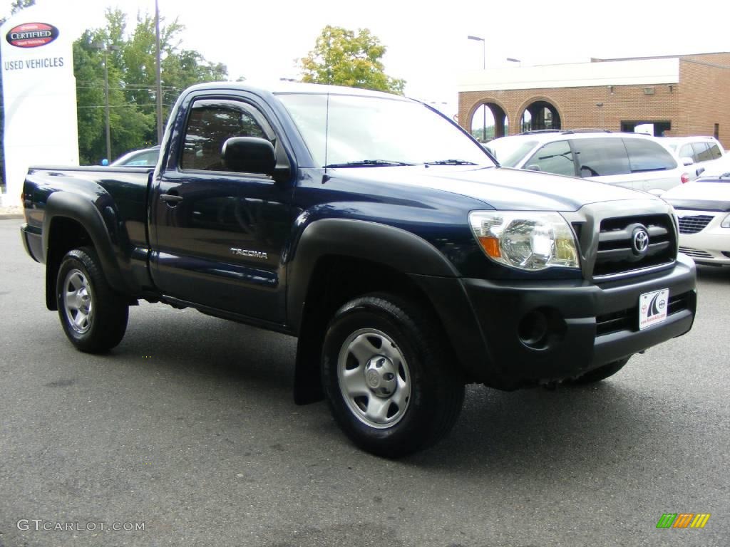 2006 Tacoma Regular Cab 4x4 - Indigo Ink Pearl / Graphite Gray photo #2