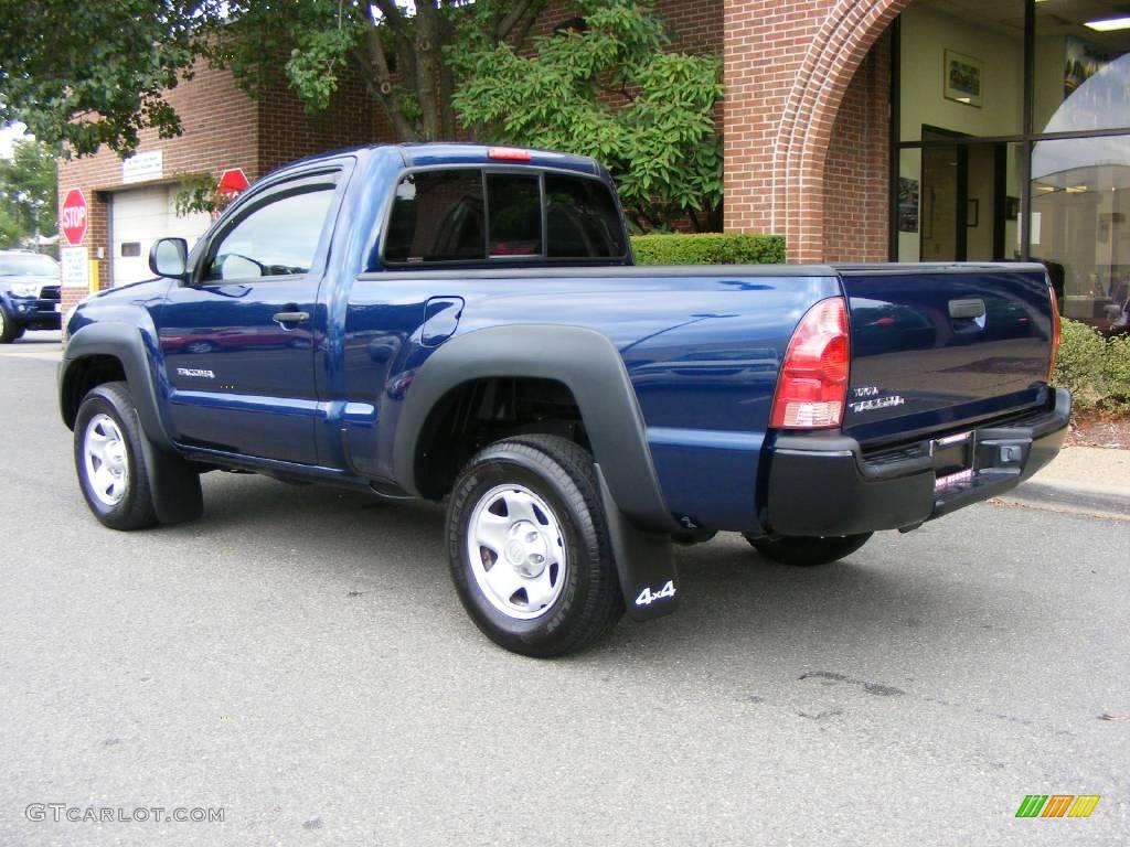 2006 Tacoma Regular Cab 4x4 - Indigo Ink Pearl / Graphite Gray photo #4