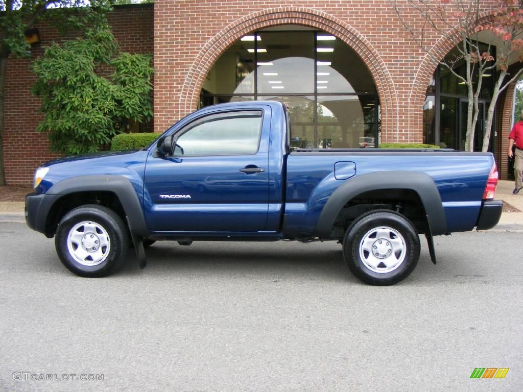 2006 Tacoma Regular Cab 4x4 - Indigo Ink Pearl / Graphite Gray photo #15