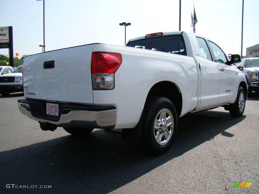 2008 Tundra Double Cab - Super White / Graphite Gray photo #3