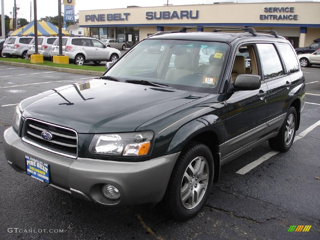 2005 Forester 2.5 XS L.L.Bean Edition - Woodland Green Pearl / Beige photo #1