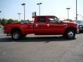 2008 Bright Red Ford F350 Super Duty Lariat Crew Cab 4x4 Dually  photo #2