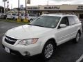 2009 Satin White Pearl Subaru Outback 2.5i Limited Wagon  photo #1