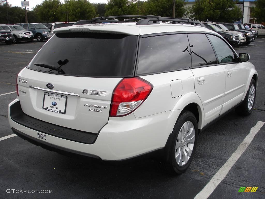 2009 Outback 2.5i Limited Wagon - Satin White Pearl / Warm Ivory photo #4