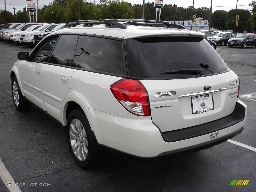 2009 Outback 2.5i Limited Wagon - Satin White Pearl / Warm Ivory photo #5