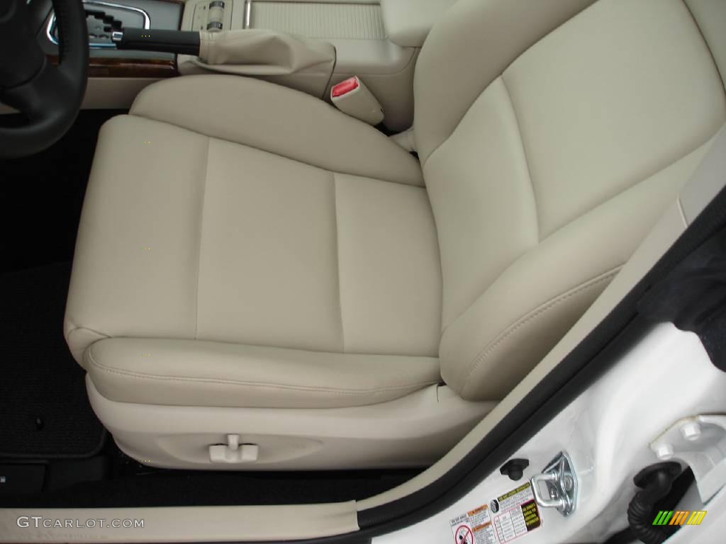 2009 Outback 2.5i Limited Wagon - Satin White Pearl / Warm Ivory photo #8