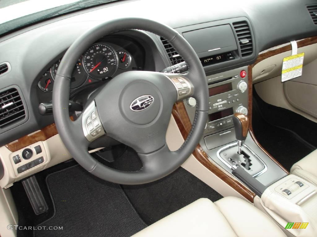 2009 Outback 2.5i Limited Wagon - Satin White Pearl / Warm Ivory photo #9