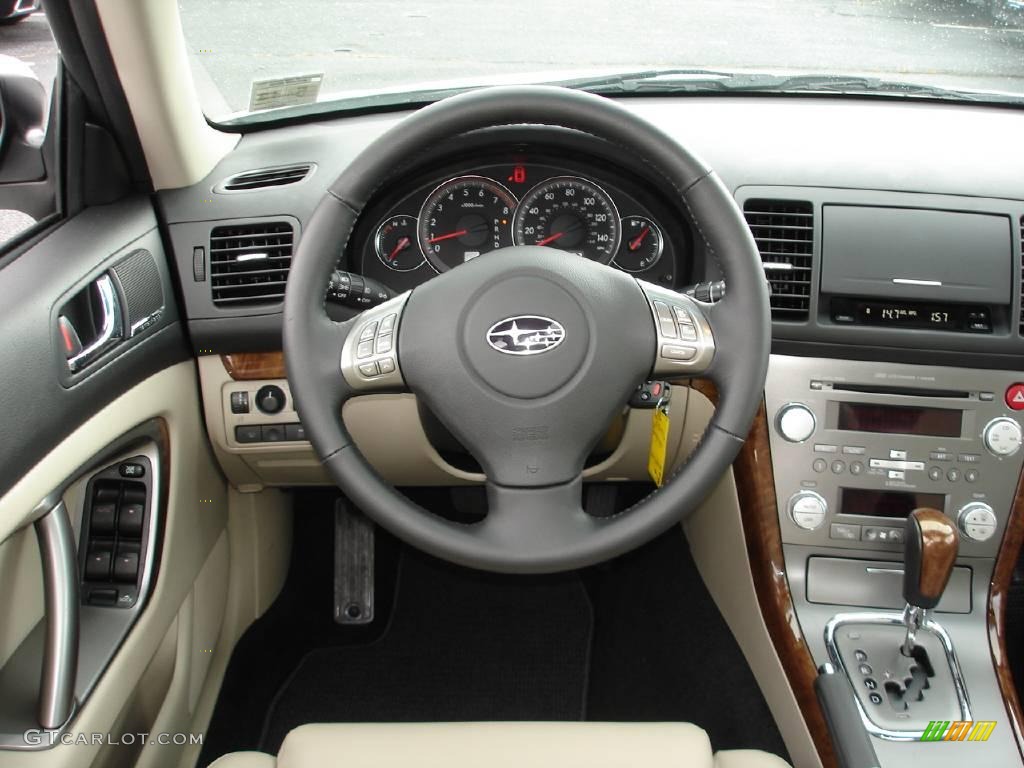 2009 Outback 2.5i Limited Wagon - Satin White Pearl / Warm Ivory photo #11