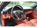 2008 Porsche 911 Black/Terracotta Interior Steering Wheel Photo