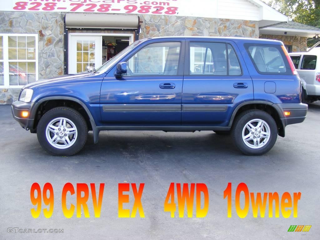 1999 CR-V EX 4WD - Supermarine Blue Pearl / Charcoal photo #1