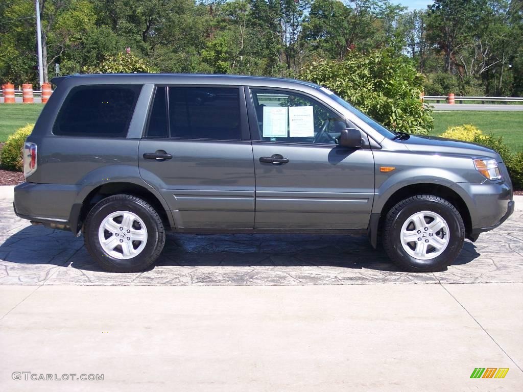 2007 Pilot LX 4WD - Nimbus Gray Metallic / Gray photo #3