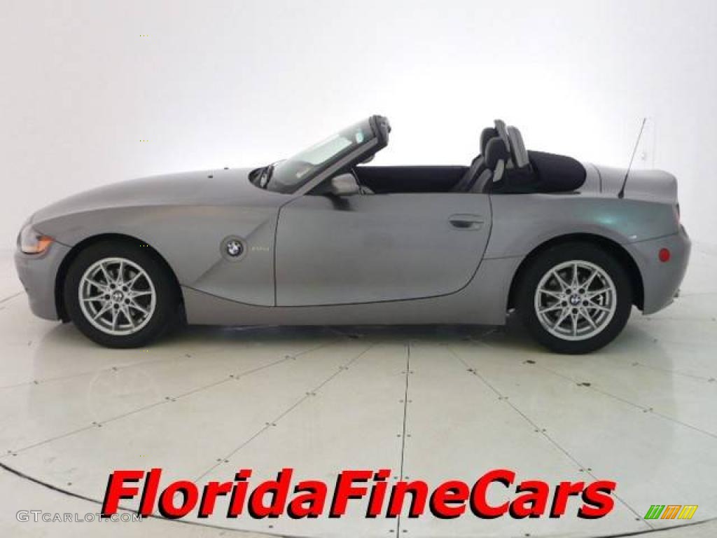 2003 Z4 2.5i Roadster - Sterling Grey Metallic / Black photo #3