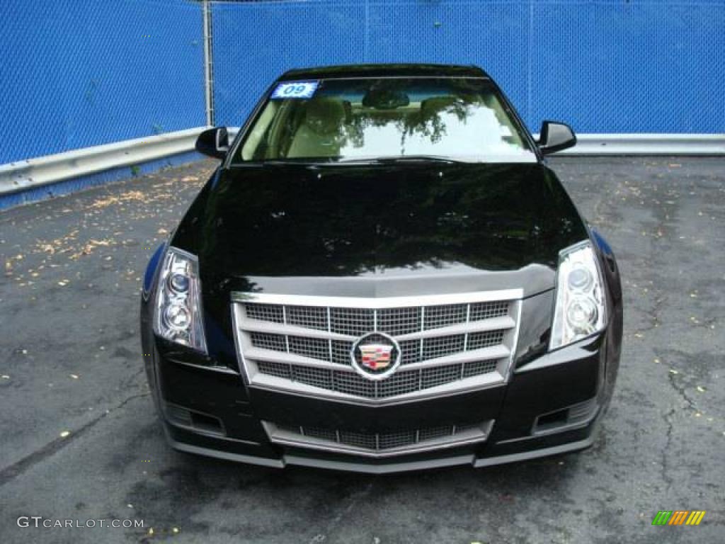 2009 CTS 4 AWD Sedan - Black Raven / Cashmere/Cocoa photo #7