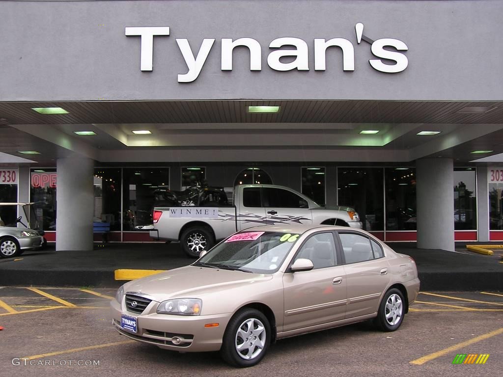 2006 Elantra GLS Sedan - Champagne Beige / Beige photo #1