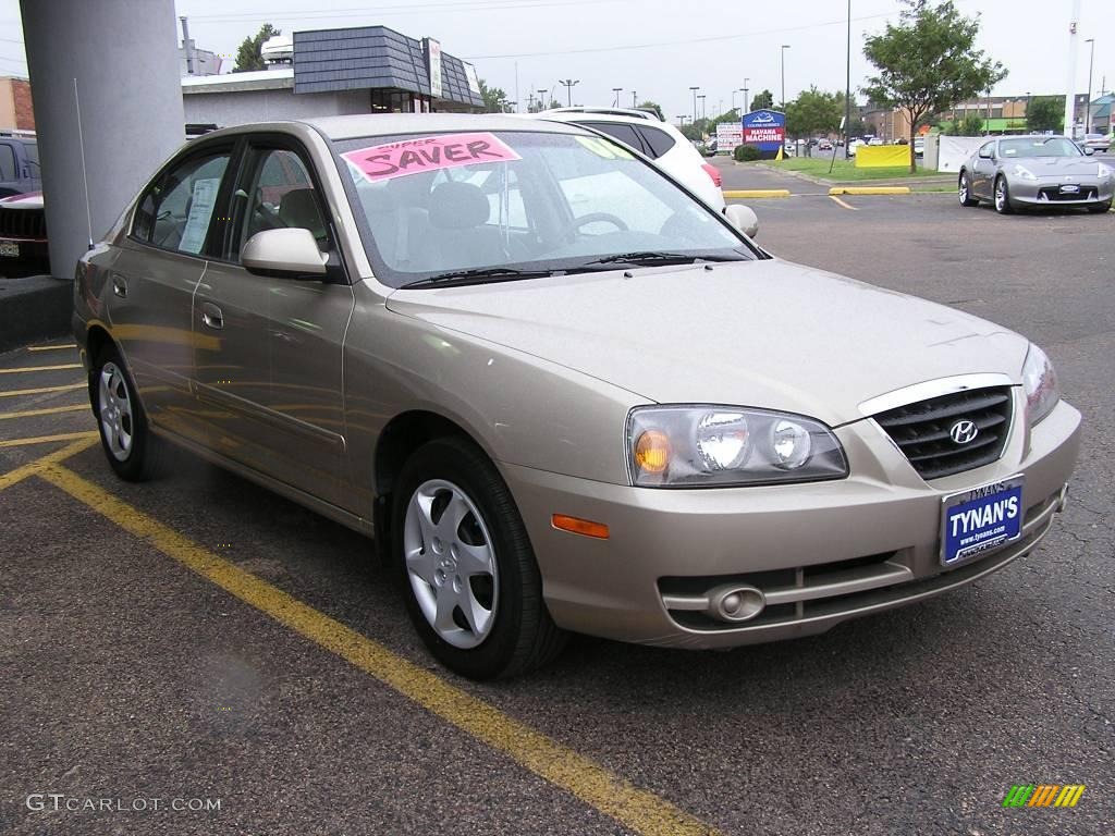 2006 Elantra GLS Sedan - Champagne Beige / Beige photo #3
