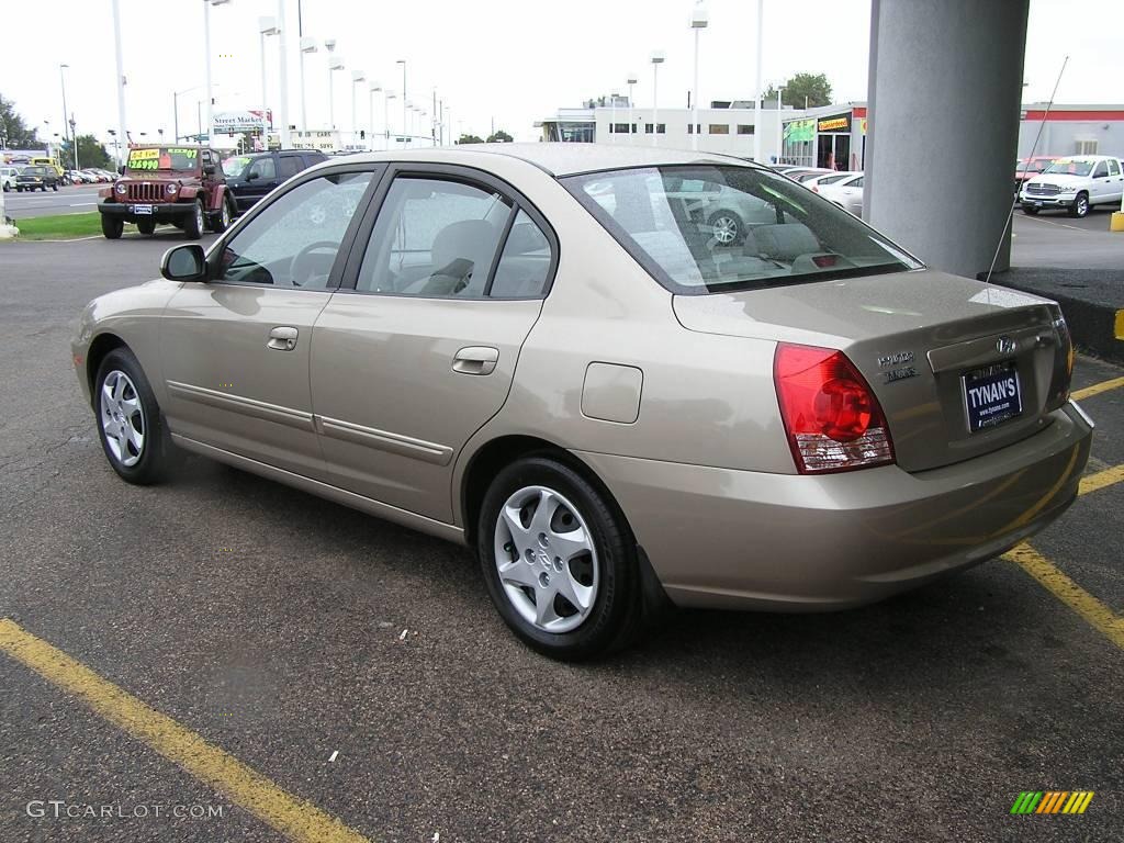 2006 Elantra GLS Sedan - Champagne Beige / Beige photo #4
