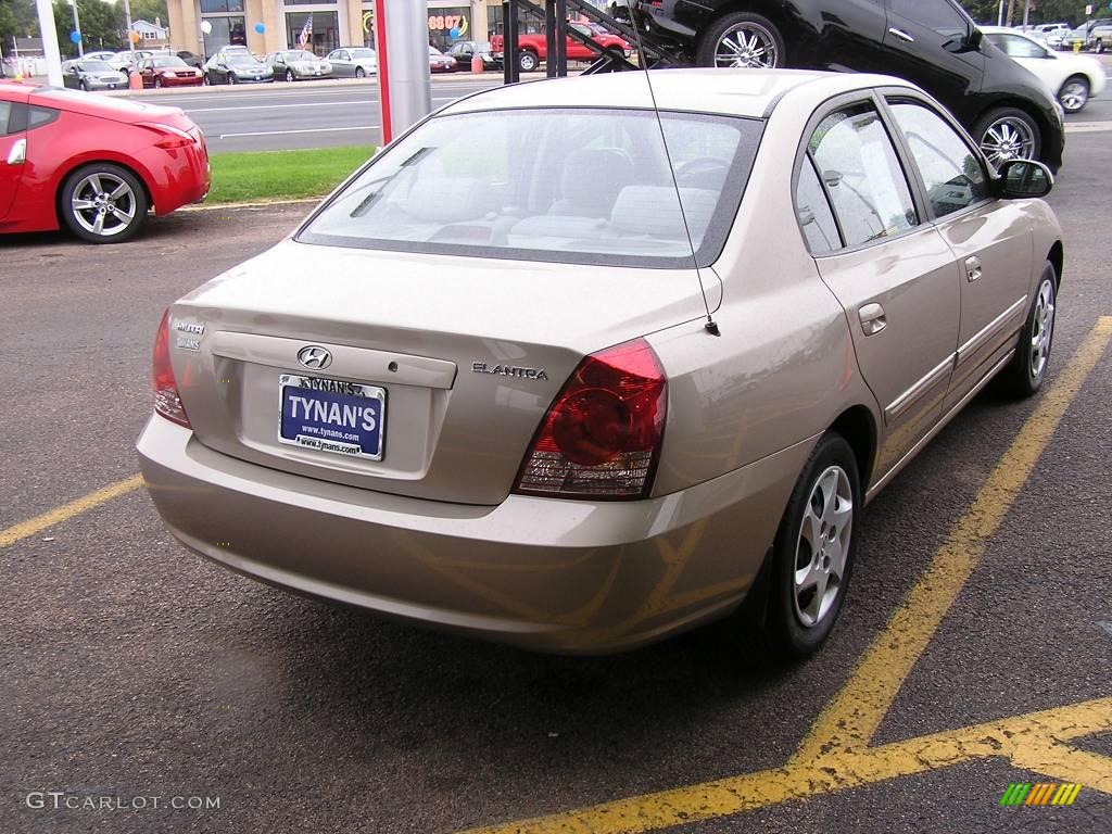 2006 Elantra GLS Sedan - Champagne Beige / Beige photo #6