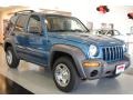 2004 Atlantic Blue Pearl Jeep Liberty Sport 4x4  photo #9