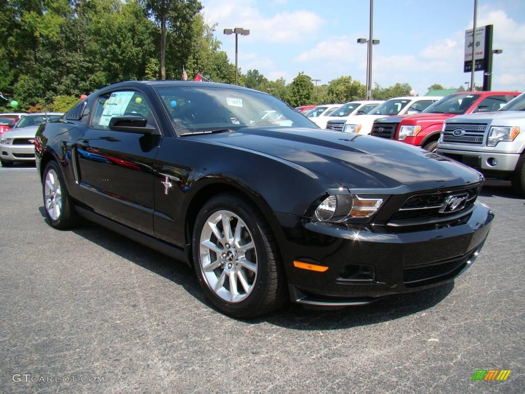 2010 Mustang V6 Premium Coupe - Black / Charcoal Black photo #1