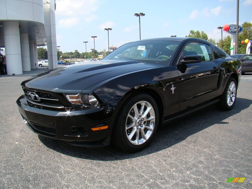 2010 Mustang V6 Premium Coupe - Black / Charcoal Black photo #6