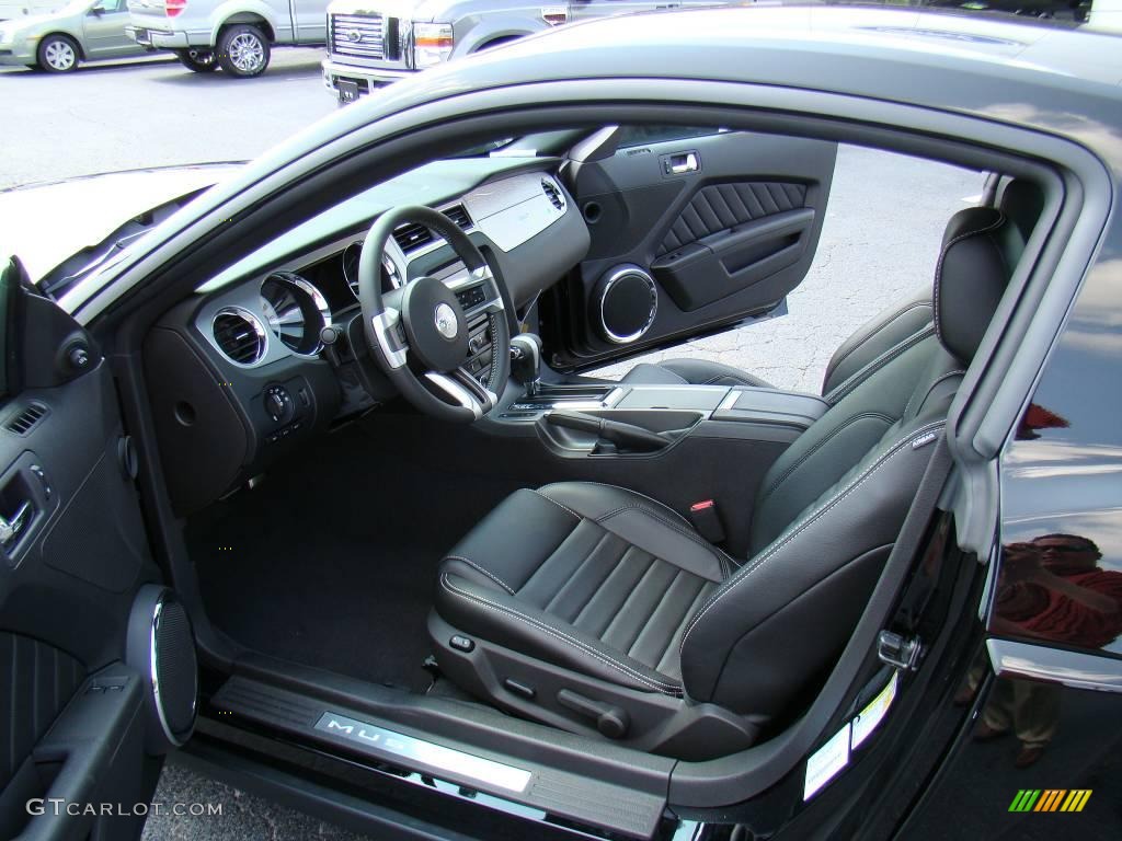 2010 Mustang V6 Premium Coupe - Black / Charcoal Black photo #8