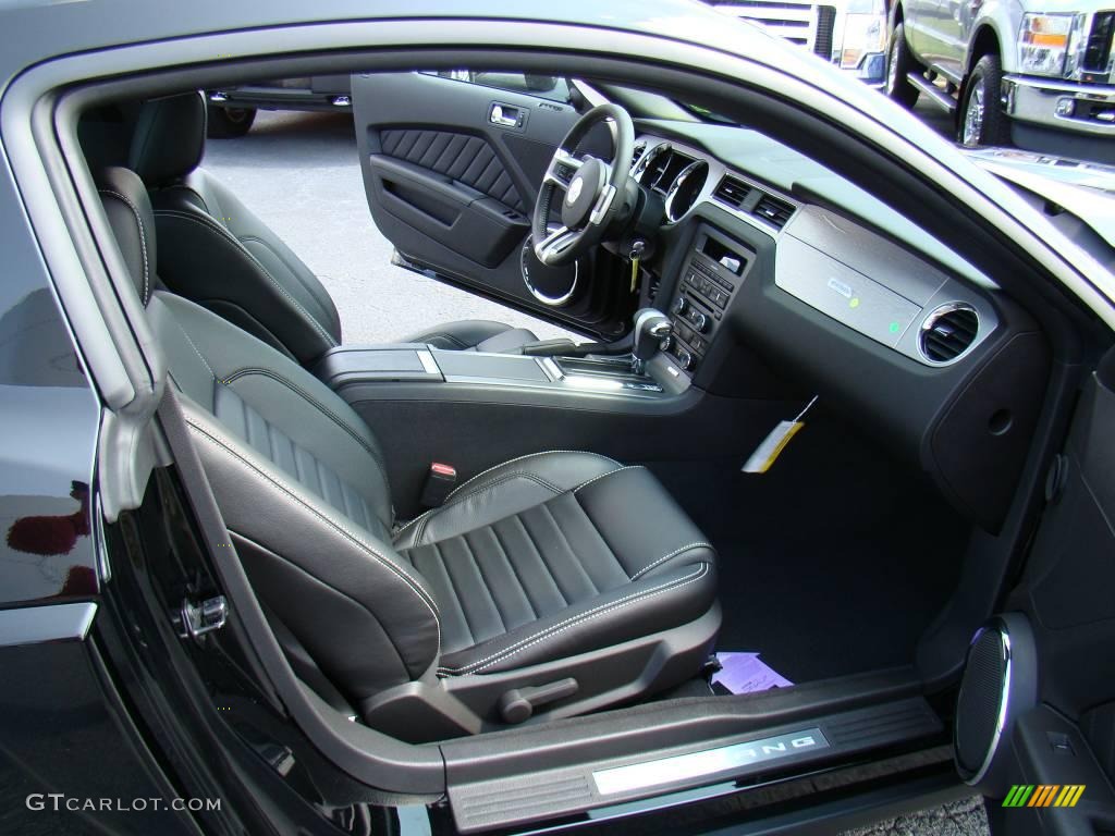 2010 Mustang V6 Premium Coupe - Black / Charcoal Black photo #9