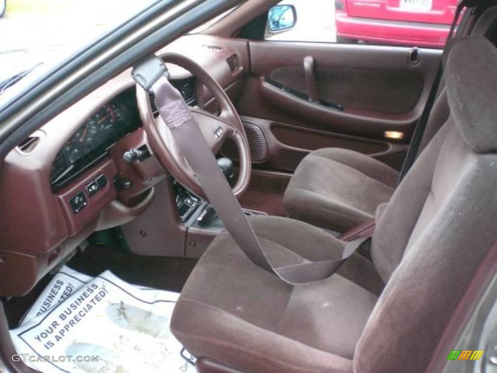 1989 Maxima SE - Sand Gray Metallic / Dark Red photo #9