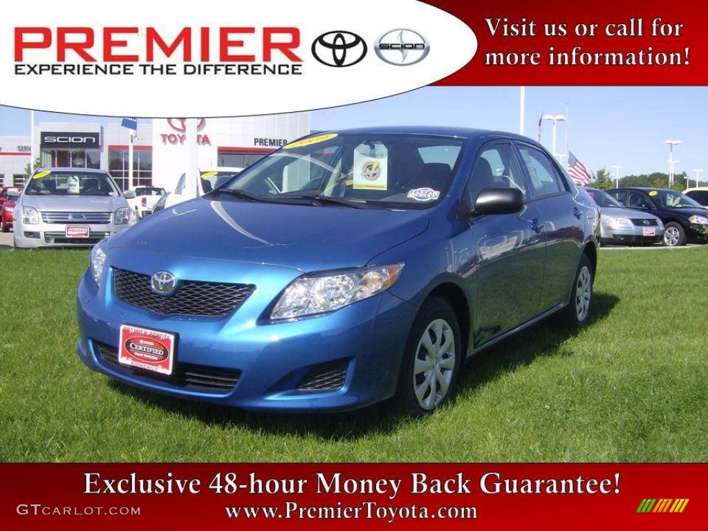 2009 Corolla LE - Blue Streak Metallic / Ash photo #1