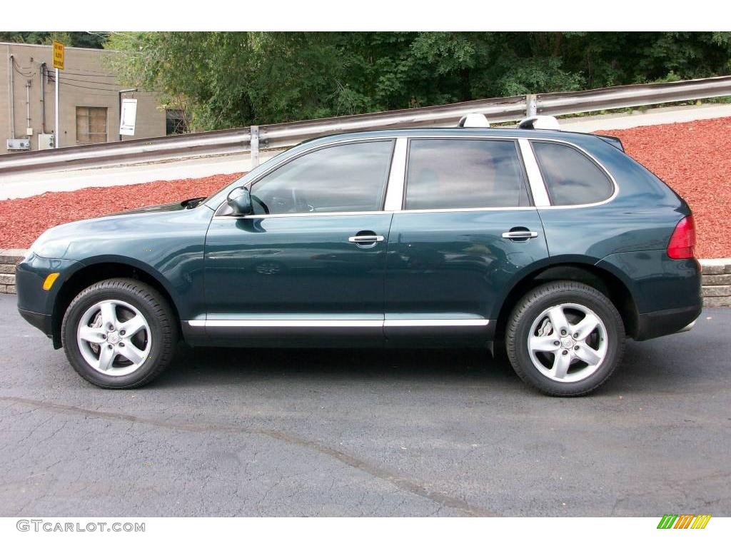 2004 Cayenne S - Dark Teal Metallic / Stone/Steel Grey photo #2