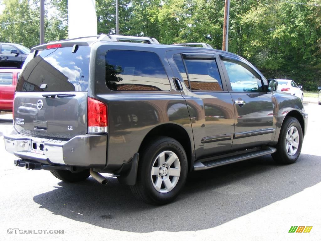 2004 Armada LE 4x4 - Smoke Metallic / Graphite/Titanium photo #3