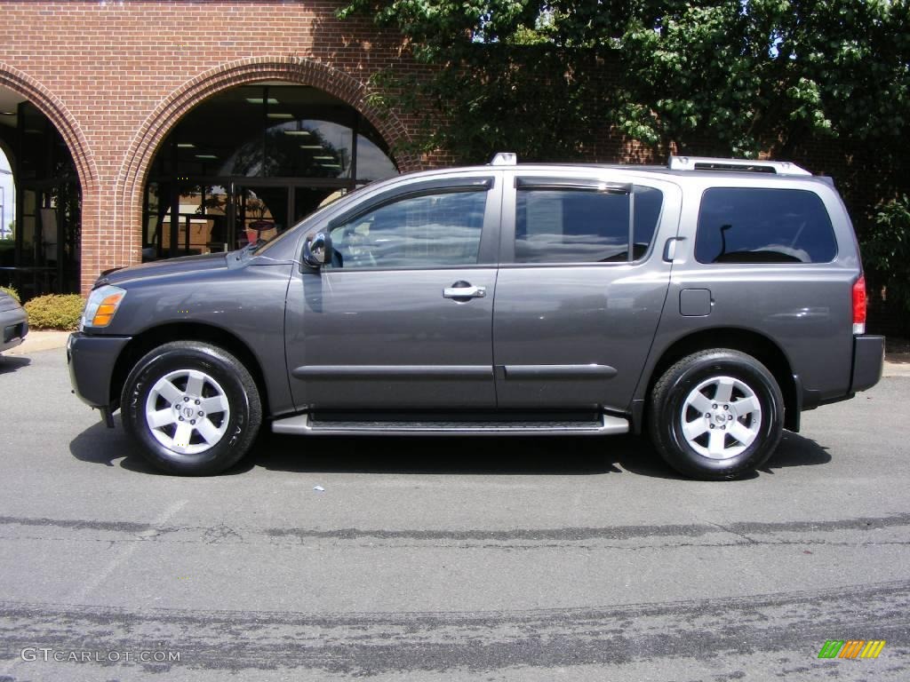 2004 Armada LE 4x4 - Smoke Metallic / Graphite/Titanium photo #21