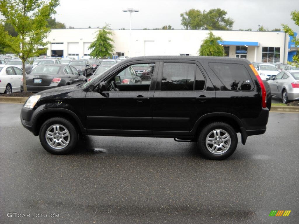 2003 CR-V EX 4WD - Nighthawk Black Pearl / Black photo #6