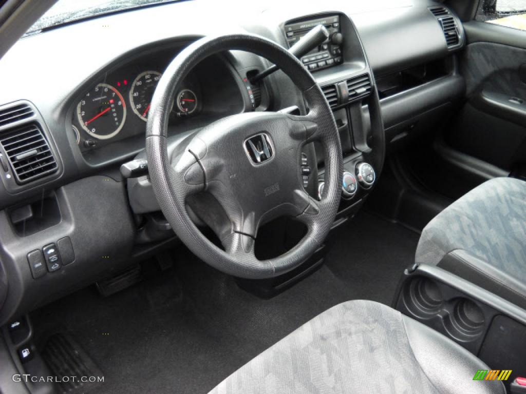 2003 CR-V EX 4WD - Nighthawk Black Pearl / Black photo #10