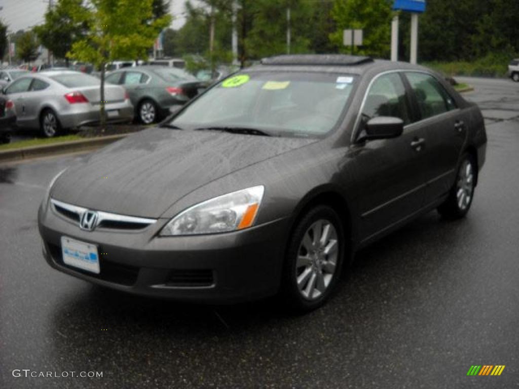 2006 Accord EX-L V6 Sedan - Carbon Bronze Pearl / Ivory photo #7