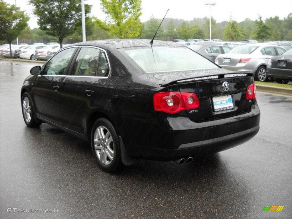2007 Jetta Wolfsburg Edition Sedan - Black / Pure Beige photo #5