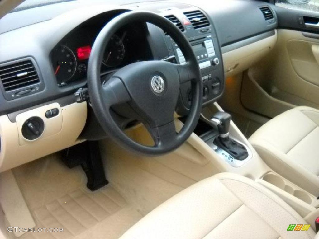 2007 Jetta Wolfsburg Edition Sedan - Black / Pure Beige photo #11