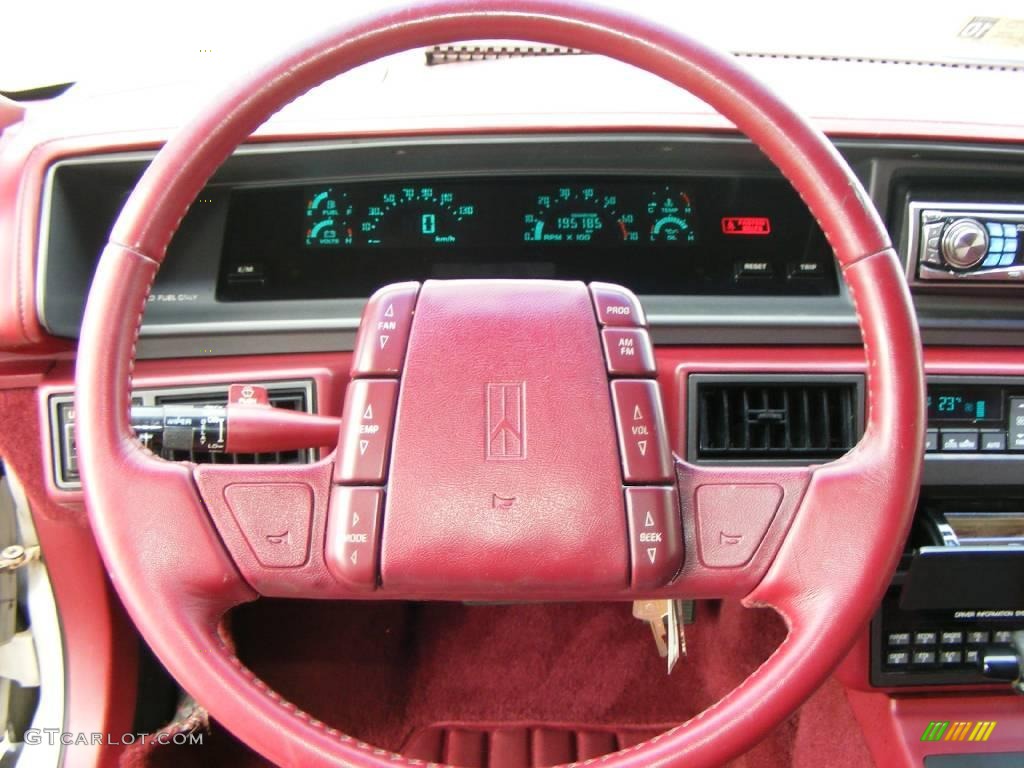 1990 Cutlass Supreme SL Sedan - White / Red photo #6