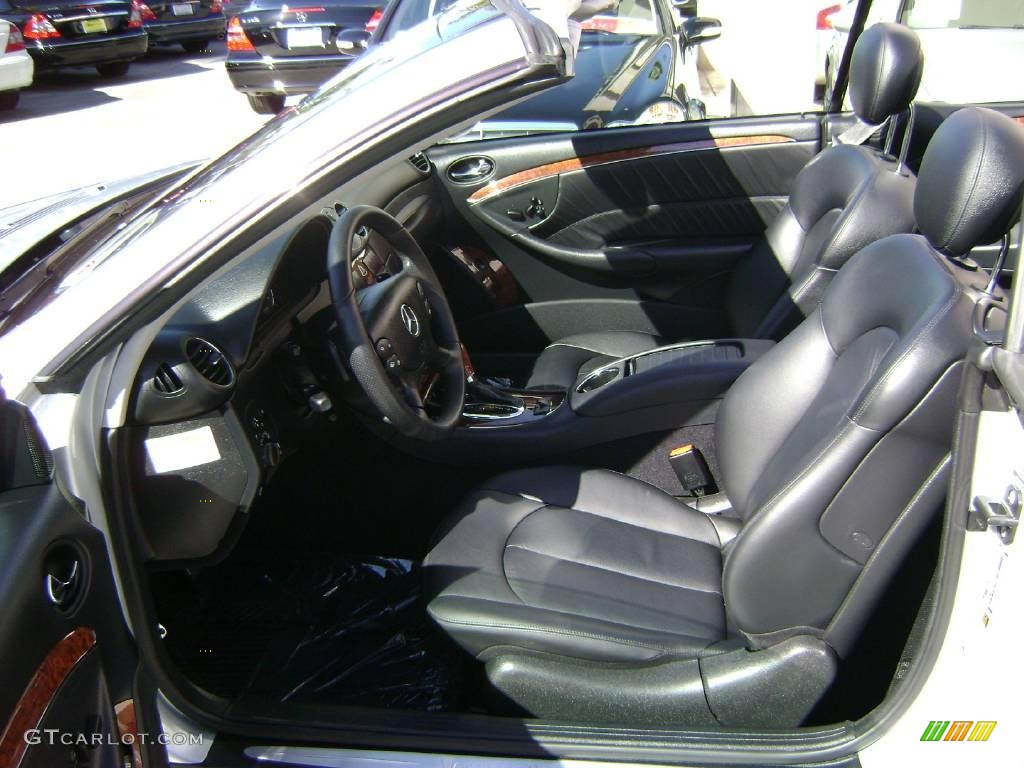 2007 CLK 550 Cabriolet - Iridium Silver Metallic / Black photo #13